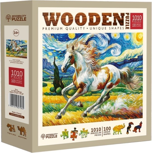 Puidust pusle WOODEN CITY Kiire hobune (1010 tükki)