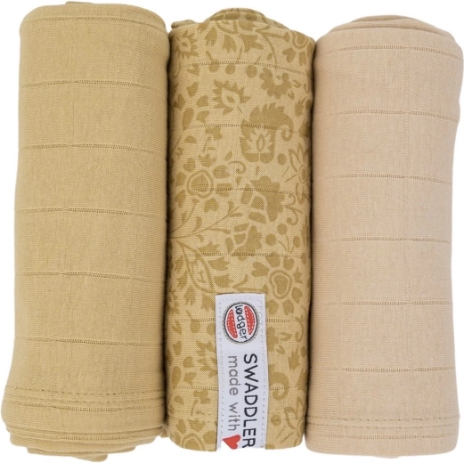 Lodger Swaddler Flower Tribe 70 × 70 cm sand - 1 tk