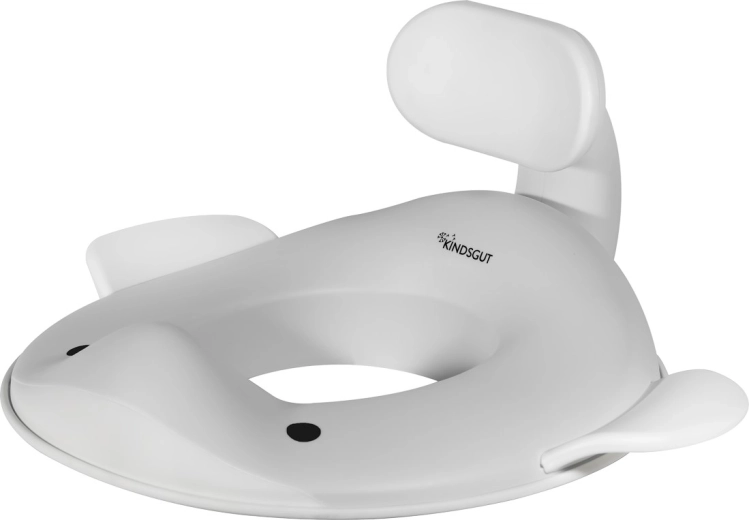 Kindsgut toilet seat for kids whale light grey