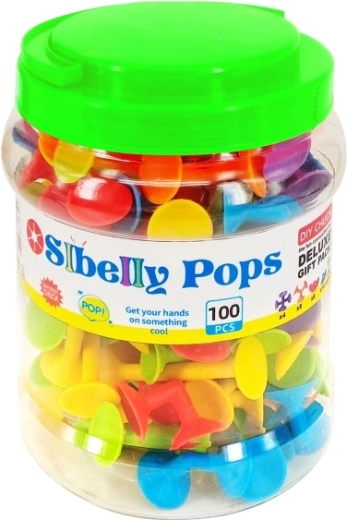 StBelly Pops Suction Cup Play Set, 100 pcs