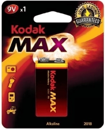 Kodak Alkaline Max 9V alkaline battery