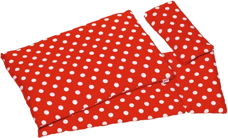 Colorful polka-dot bedding set for dolls - 1 piece