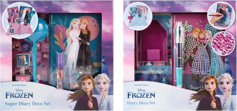Decorative diary set DISNEY FROZEN – diary, stickers and accessories