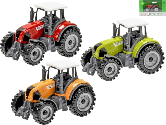 Metallist traktor vabakäiguga 9,5 cm