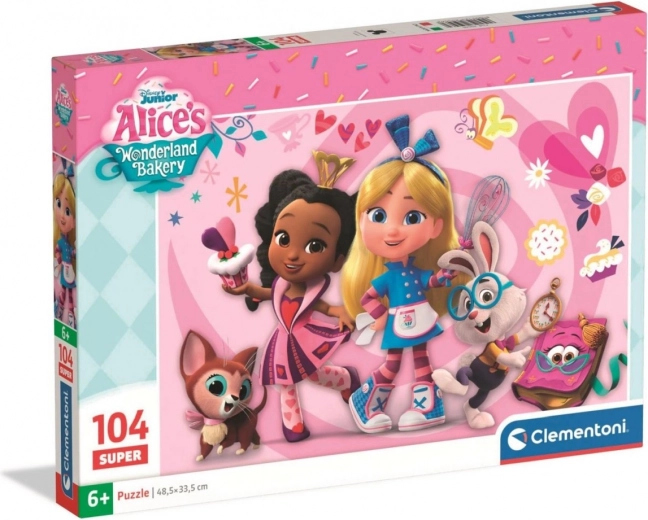 Laste pusle 104 tükki Clementoni Disney Alice's Wonderland Bakery