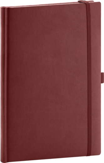 Dotted Notebook Burgundy 15 x 21 cm