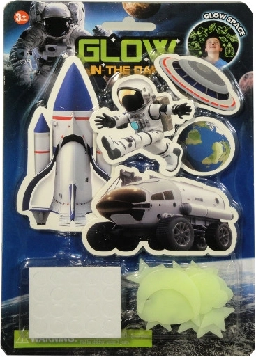 Glow-in-the-dark wall stickers stars and space