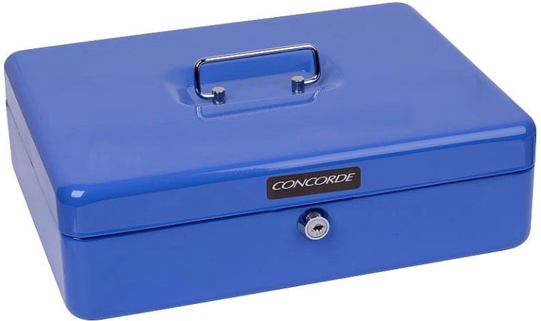Metallist rahakass CONCORDE 30 cm, sinine