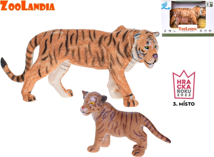 Zoolandia tiger with cub figurines 7–15 cm