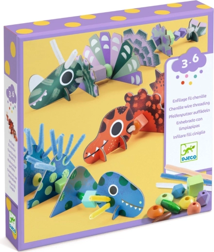 DJECO loominguline komplekt – dinosauruste nöörimine
