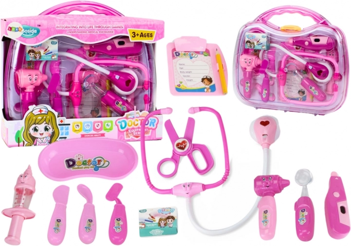 Doctor’s Kit for Little Doctors in a Case Lights Sounds Pink