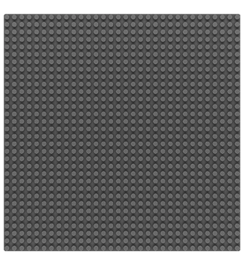 SLUBAN alusplaat 32×32, hall (ühilduv LEGO-ga)
