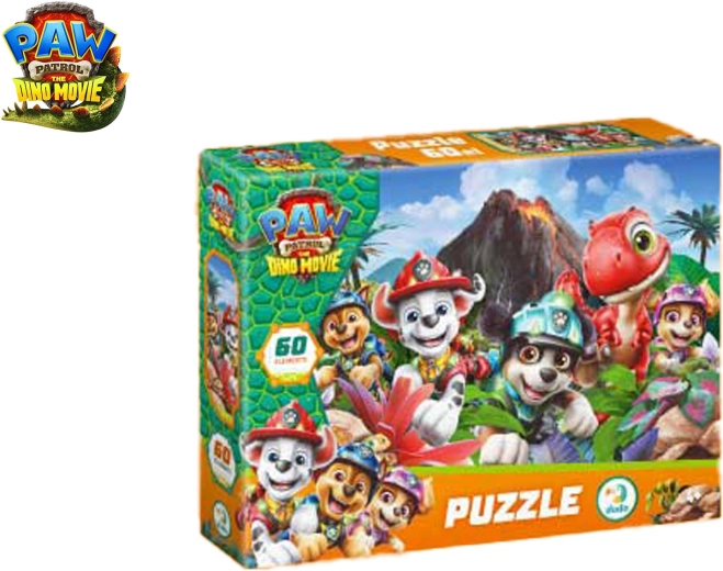 Puzzle Paw Patrol (Tlapková patrola): Dino Movie, 60 pieces (32 × 23 cm)