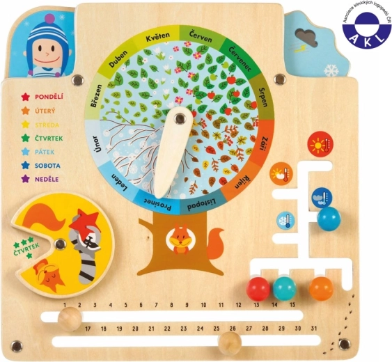 Lucy & Leo looduskalender – puidust hariduslik tahvel