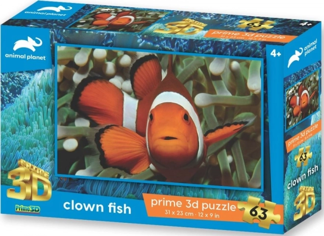 3D pusle klounkala, 63 tükki
