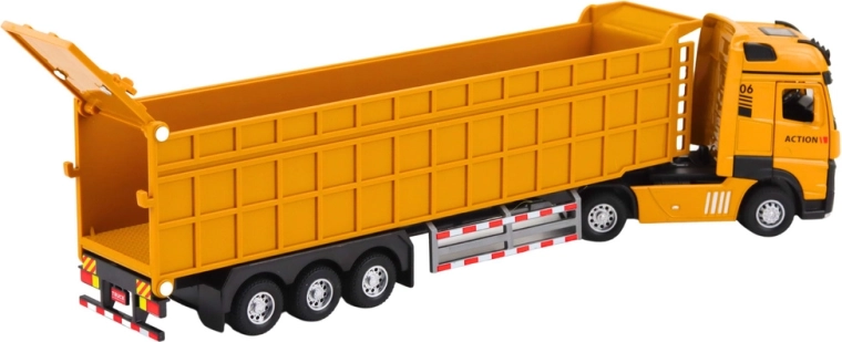 Realistic tipper set with a lifting dump bed