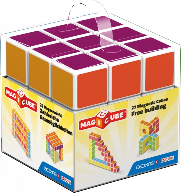 Magnetklotsid GEOMAG Magicube Free Building – 27 klotsi komplekt