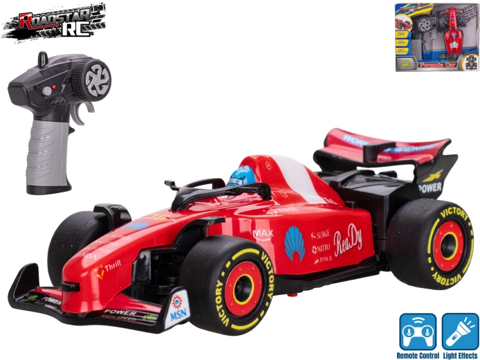 RC vormel Roadstar tuledega 2,4 GHz punane 13,5 cm