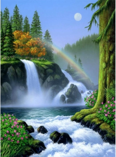 Teemantmosaiik (diamond painting) juga ja juga 30 × 40 cm - 1 tk