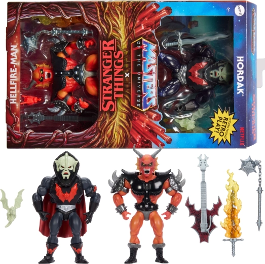 Mattel Masters of the Universe Origins x Stranger Things figure set: Hordak and Hellfire-Man
