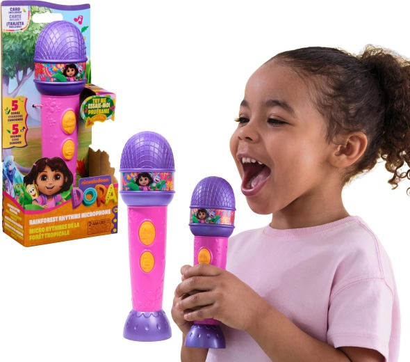 Dora Explores the World Interactive Microphone with Sound Effects