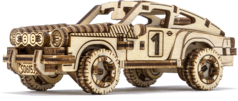 Wooden 3D Puzzle – Rally Car to Assemble