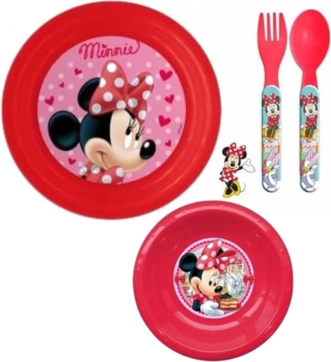 Minnie plastist söögikomplekt (3-osaline) Eli