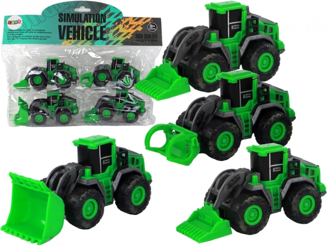 Roheliste traktorite komplekt, 4 tk