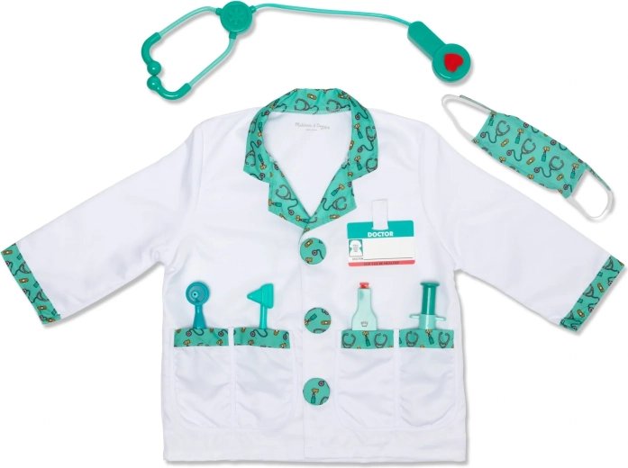 Melissa & Doug laste arstikostüüm koos tarvikutega (8 osa)