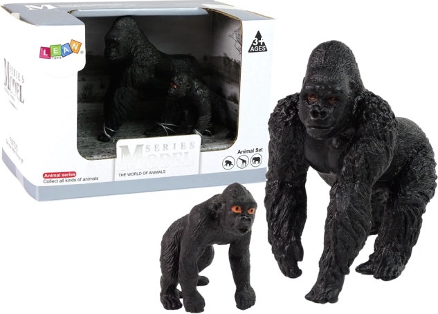 2 gorillakuju komplekt – gorilla pojaga, sari „Maailma loomad“
