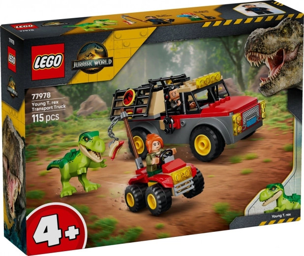LEGO Jurassic World transpordiveok T. rexi pojaga