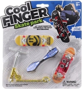 Fingerboard set with scooter for boys