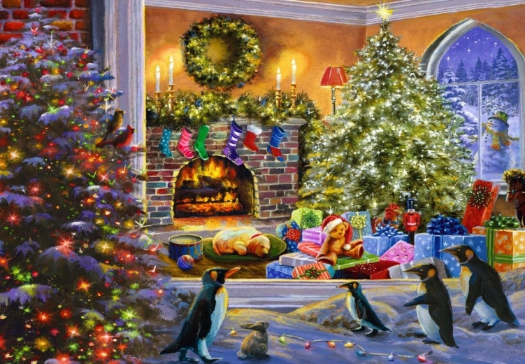 Puzzle Bluebird Magical View of Christmas 500 pieces