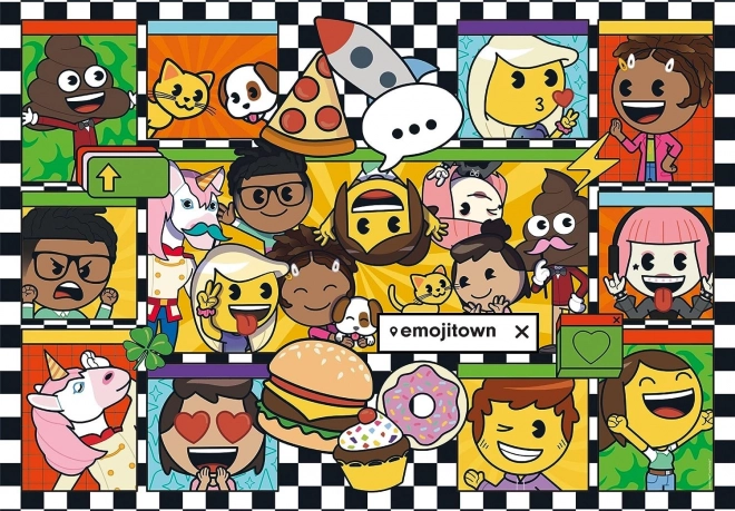 Pusle Emoji Town 180 tükki CLEMENTONI