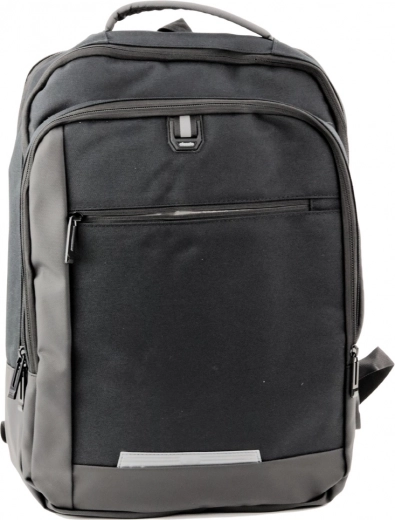 Meeste USB äriseljakott sülearvutile, must 16L 45cm