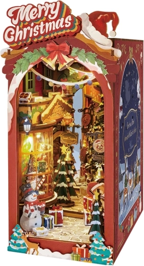 Handmade Christmas Street Bookend