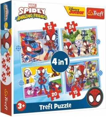 Pusle 4-ühes Spidey ja tema hämmastavad sõbrad (12, 15, 20, 24 tükki)