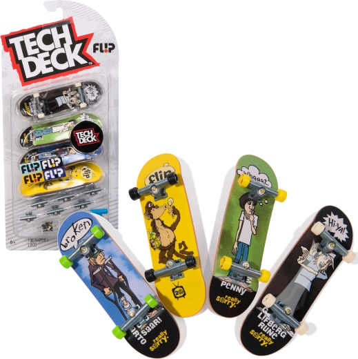 Tech Deck fingerboardi komplekt 4 mini rulasid kokkupanekuks Flip