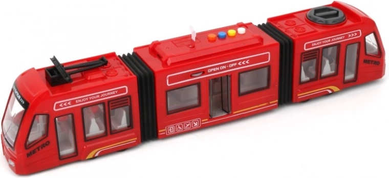 Punane tramm 1:16 – mudel lastele