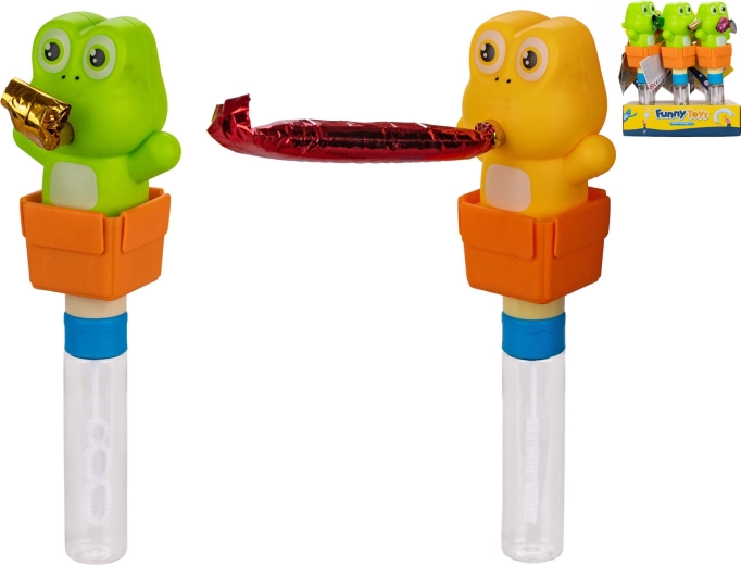 Bubble Blower Frog with Party Noisemaker