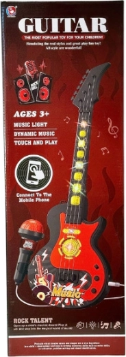 Interactive Kids Guitar with Microphone, Light and Sound