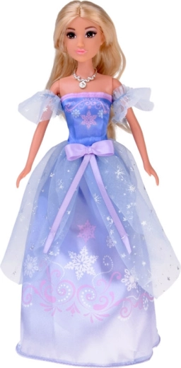 Poseable doll in a sparkling ball gown