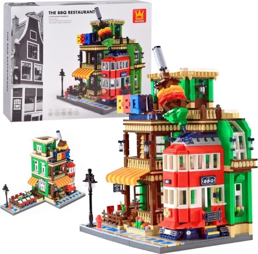 World Architecture Building Set – BBQ Restaurant Paris 1922 pieces