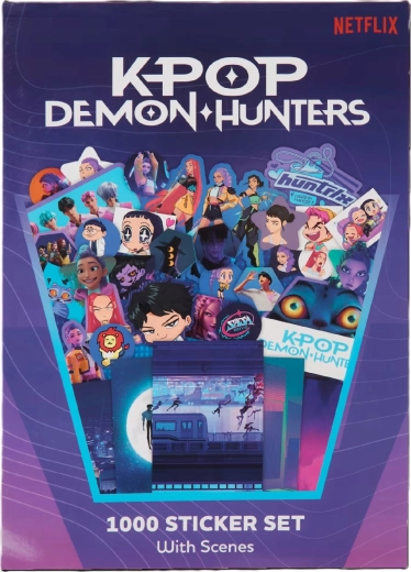 1000 kleepsu komplekt KPop Demon Hunters stseenidega