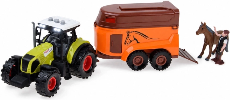 Haagisega traktor valgus- ja heliefektidega