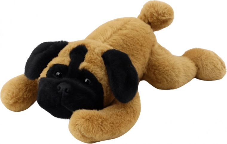 Plüüsist mops lamavas asendis 40 cm