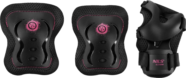 NILS Extreme H320 Fly Skate and Scooter Protective Gear Set (Pink) – XL