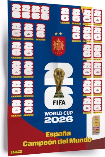 Panini FIFA World Cup 2026 plakat kleepsudega (Winner Poster Set)