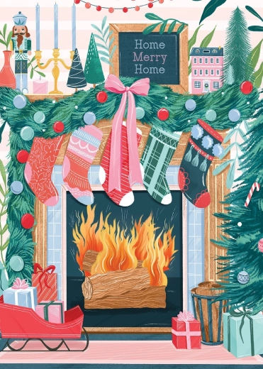 Pieces & Peace puzzle Christmas fireplace 500 pieces