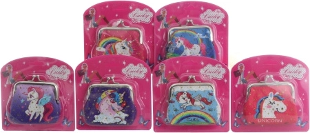 Unicorn-themed wallet (mixed designs)